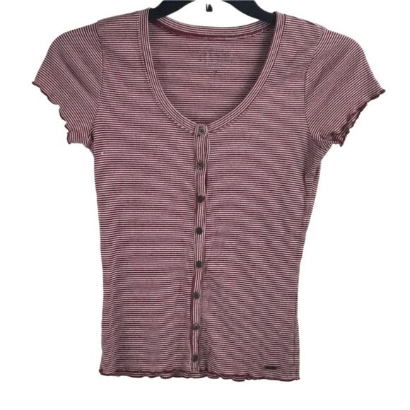 American Eagle Outfitters Tops - HOLLISTER button front striped top